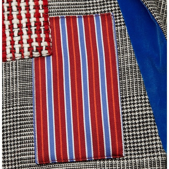 Alice + Olivia Kylie Patchwork Coat Size Medium - Picture 6 of 7